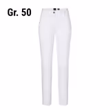 KARLOWSKY | Ladies' 5-Pocket Work Trousers – White - Size 50 - Organic Cotton Stretch