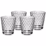 (4 sztuki) WMF | Szklanki – wzór plastra miodu – 230 ml – bez podziałki