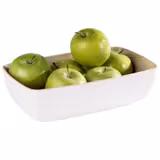(6 pcs) Bac GN 1/4 - FRIDA - Mélamine - 1,8L - 265x162mm - Profondeur : 75mm - Blanc/Beige