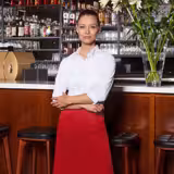(6 sztuk) Karlowsky - Bistro Fartuch Basic - Czerwony 