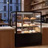 Vetrina refrigerata e per torte - 1000 mm - doppio vetro - con 2 ripiani - Per Regno Unito