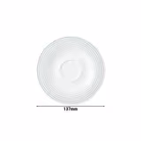 (6 pieces) SELTMANN WEIDEN | Round Espresso Saucer Blues – Arctic Blue – Ø135 mm – High-Gloss Porcelain