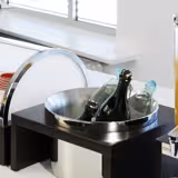 Mísa BRIDGE - Melamin - 2,5 l - kulatá - Ø 230 mm - s podstavcem, s nerezovou nádobou, s chladicím akumulátorem - hnědá