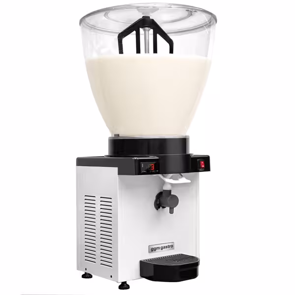 Distributeur d’ayran - Réfrigéré - 40 L - 750W - pour ayran moussant - Blanc