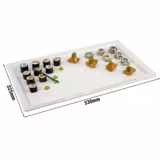 (6 pcs) GN 1/1 Gastronorm Tray - PURE - Melamine - 530x325mm - Height: 30mm - White