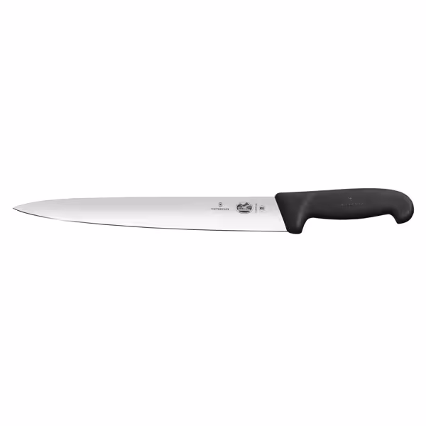 VICTORINOX | Fibrox Ham Slicing Knife 30 cm – Pointed Tip - Black Handle