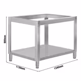Base Frame for Pizza Oven - 1340x1130x880mm - Stainless Steel - for PDP99, PDP99D & PDP99TC
