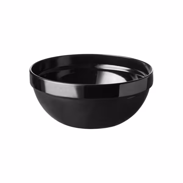 (6 szt.) Miseczka - FRIENDLY - PET - 0,15l - rund - Ø 100mm - Głębokość:45mm - Czarny