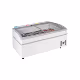 Koel-/vrieseiland - 1520x920mm - 400 liter - 2 glazen schuifdeksels