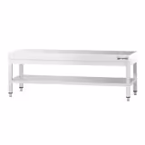 Edelstahl Unterbautisch 1600x600mm - mit Grundboden