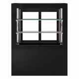 Koel- & Gebaksvitrine - 470 liter - 1010mm - dubbel glas - schuifdeuren - met 2 schappen - zwart
