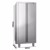 Szafka na naczynia - 800x600mm - 2 drzwiami na zawiasach- wysokość: 1800mm