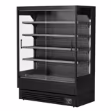 Nyitott hűtővitrin - 1 524 mm - 693 l - 1 és 5 °C között - 2 ajtós toló üvegajtók & 4 polc - fekete