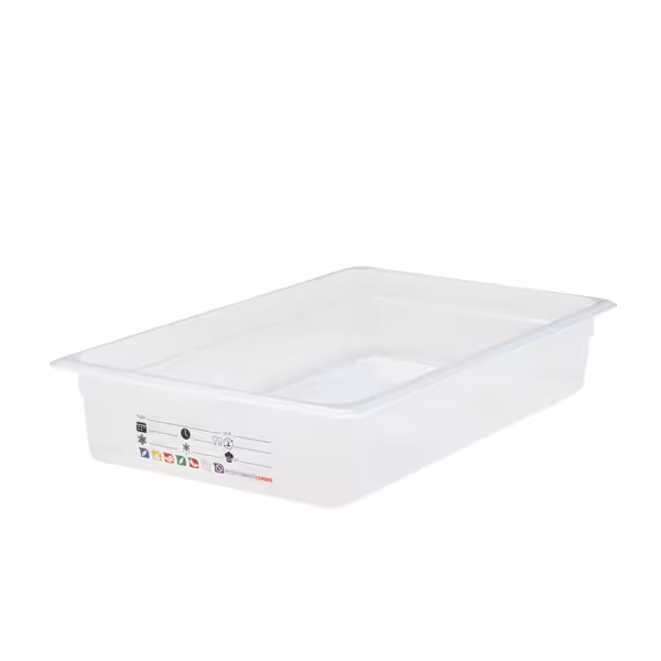 (6 Stück) CAMBRO | SafeTrak - Polypropylen-Behälter GN 1/1 - Milchig - Höhe: 100mm