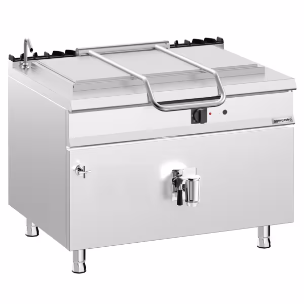 Gas kookketel - 250L - 30,0kW - indirecte verhitting - met wateraansluiting