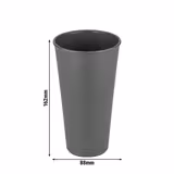 (24 pcs) Polycarbonate Cup (reusable) - 500ml - Grey