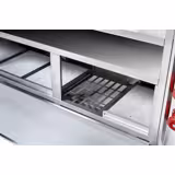 Station de cuisson mobile – 1600 × 850 mm – hauteur : 1170 mm – incl. friteuse, plaque à snacker, bain-marie & élément neutre