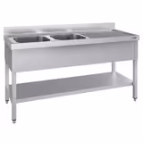 Diskbänk ECO 1,8m - 2 Ho vänster L 50 x B 40 x D 25 cm