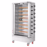 Gázos grillcsirke sütő - 51,73 kW - 8 nyárs - 48 csirkés