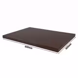 Chopping Board - 600x400mm - Thickness: 20mm - HACCP-Compliant - HDPE - Brown