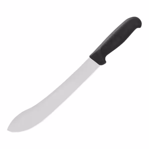 Slagersmes - Lemmet: 250mm - gebogen