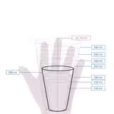 (1000 Stück) Pappbecher - 200ml - Ø 80mm - Braun