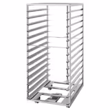 In acciaio inox Carrello portateglie - per 14 teglie 600x800mm - con ruote girevoli (2 con freno) - compatibile con EBORM & GBORM