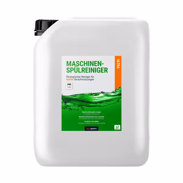 Maschinenspülreiniger ULTRA - für starke Verschmutzungen & hartes Wasser - 10 Liter - Ökologisch & chlorfrei