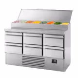 Saladetti - 1460x700 mm - 6 vetolaatikkoa - varten 8x GN 1/4
