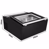 	Vitrină frigorifică de masă – 772 mm – statică – cu 3 recipiente de 5 litri – capac cu deschidere către partea de servire