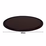 (12 pcs) Pizza Plate - flat - Polyethylene - Ø380mm - Brown