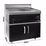 Elektrische bain-marie - 2,4 kW - 2x GN 1/1 of 4x GN 1/2 - met aftapkraan - incl. onderbouw met 2 deur(en)
