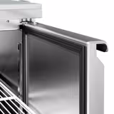 Commercial Saladette Counter PREMIUM - 1365mm - 248L - 3 doors - with glass lid for 7 x GN 1/3