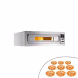 Forno elettrico per pizza - Platea in mattoni refrattari - 1420x1380mm - 9 pizze Ø33cm - fino a 400°C - Meccanico