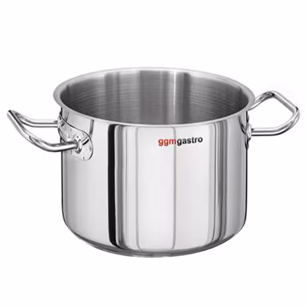 Kookpan (hoog) - RVS - 35 liter - Ø 450mm - Hoogte: 220mm - met inductiebodem / sandwichbodem