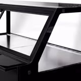 Banco gastronomia professionale KAISA - 2000x1048mm - Ventilata - 560 L - Vetro dritto - Doppi vetri - Sportelli posteriori 2 scorrevoli