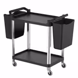 (2 stuks) Afvalbak voor serveerwagen - 409x241x391mm - passend voor SWKP2 & SWKP3