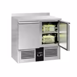 Koelwerkbank PREMIUM - 900x700mm - met 2 deuren - opstand