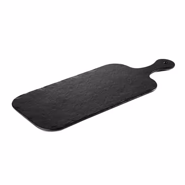 (6 pcs) Serving Tray - SLATE ROCK - Melamine - 530x200mm - Height: 15mm - Black