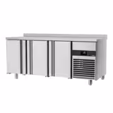 Commercial Counter Fridge PREMIUM - 1865x600mm - with 3 doors - capacity 385 litres - soft-closing system - digital thermostat