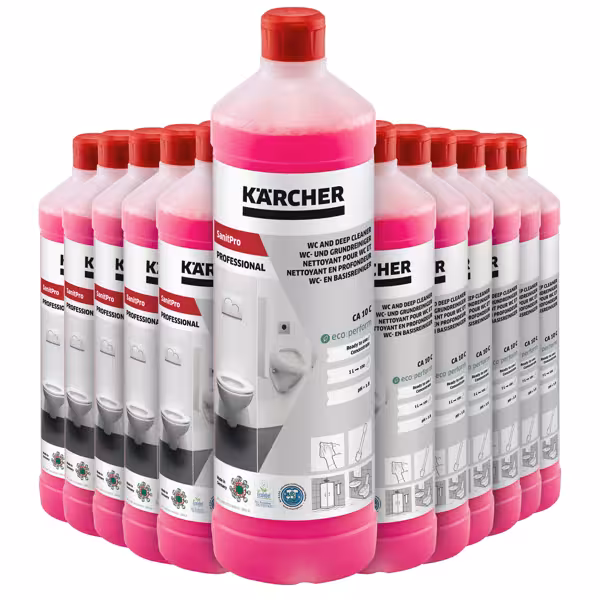 (12 stuks) Kärcher SanitPro WC- en basisreiniger CA 10 C eco!perform - 1 liter