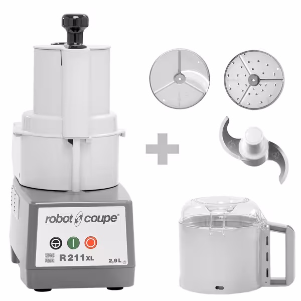 ROBOT COUPE R 211 XL - multifunction food processor / vegetable cutter / cutter - 2.9 litres - 550 W - 1500 rpm - side discharge