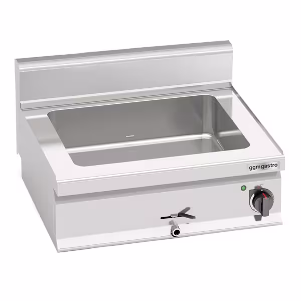 Countertop Bain Marie - 6x GN 1/4 - 1,2 kW - with Drain Tap