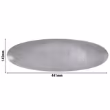 (2 sztuki) SELTMANN WEIDEN | Talerz coupe – 440 x 140 mm – szary
