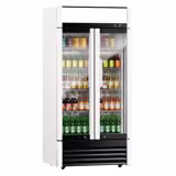 Commercial Beverage Display Fridge - 630 L - 2 Glass Doors