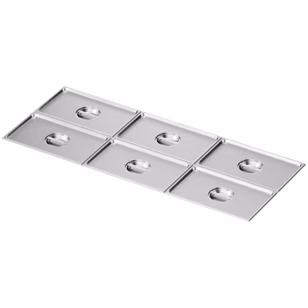 (6 pieces) – Stainless Steel Gastronorm Pan Lid GN 1/1