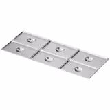 (6 szt.) Pokrywa GN GN 1/1 - ze stali nierdzewnej - 530x325mm - Wysokość:24mm