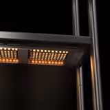 Wärmebrücke mit Keramikstrahler - 1800x370mm - 1,4 kW - 1 beheizte Etage, 1 Ablage