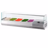 Countertop Prep Well / Refrigerated Topping Unit PREMIUM PLUS - 1493x413mm - 5x GN 1/3