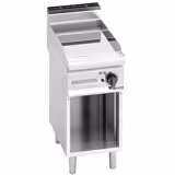 Fry Top Elettrico Professionale - 4,8 kW - Liscio - Superficie di cottura: 400x714mm - incl. sottotelaio - con finitura lucida